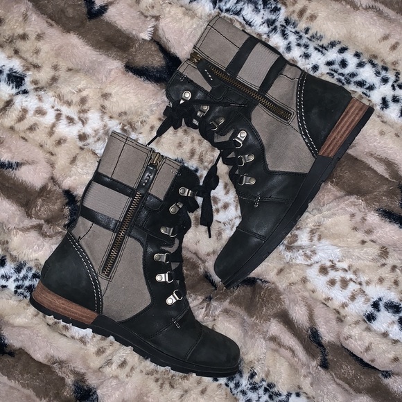 Sorel Lace-up Combat Boots — 8 - Picture 9 of 11